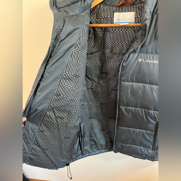 Mens Columbia Gray Puffer Jacket Size Medium - Picture 8 of 13